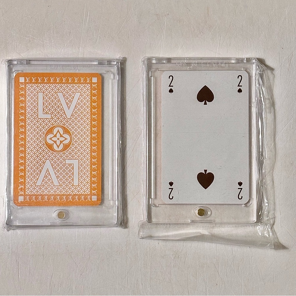 Louis Vuitton Yellow Playing Card Two of Spades with COA